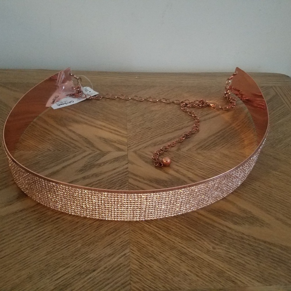 Rose gold belt